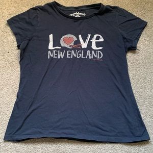 Love New England Patriots Navy T-Shirt - Women’s Medium